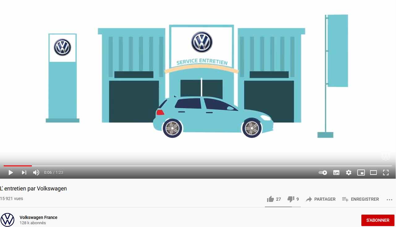 l'entretien par volkswagen